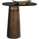 Lamont 23.5 X 22 inch Black / Brown Side Table